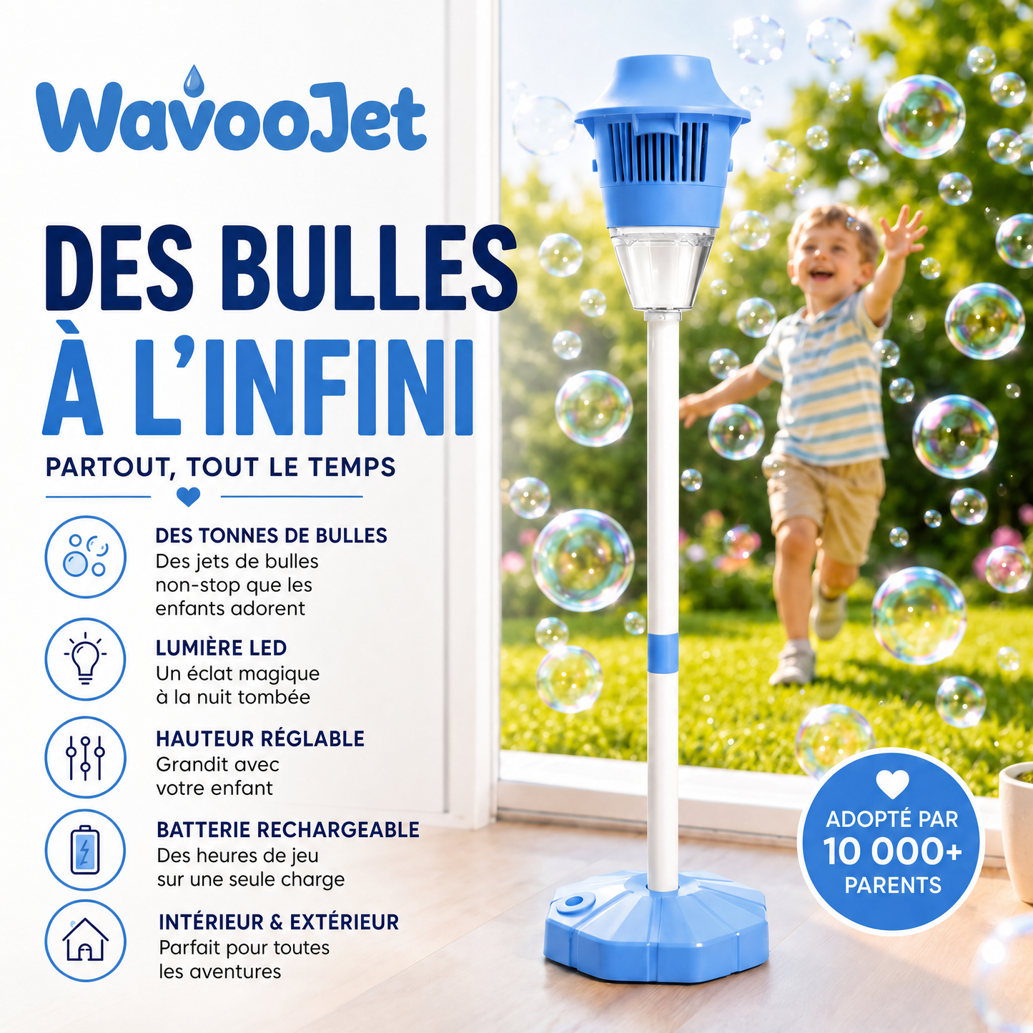 WavooJet — des bulles à l'infini, partout et tout le temps